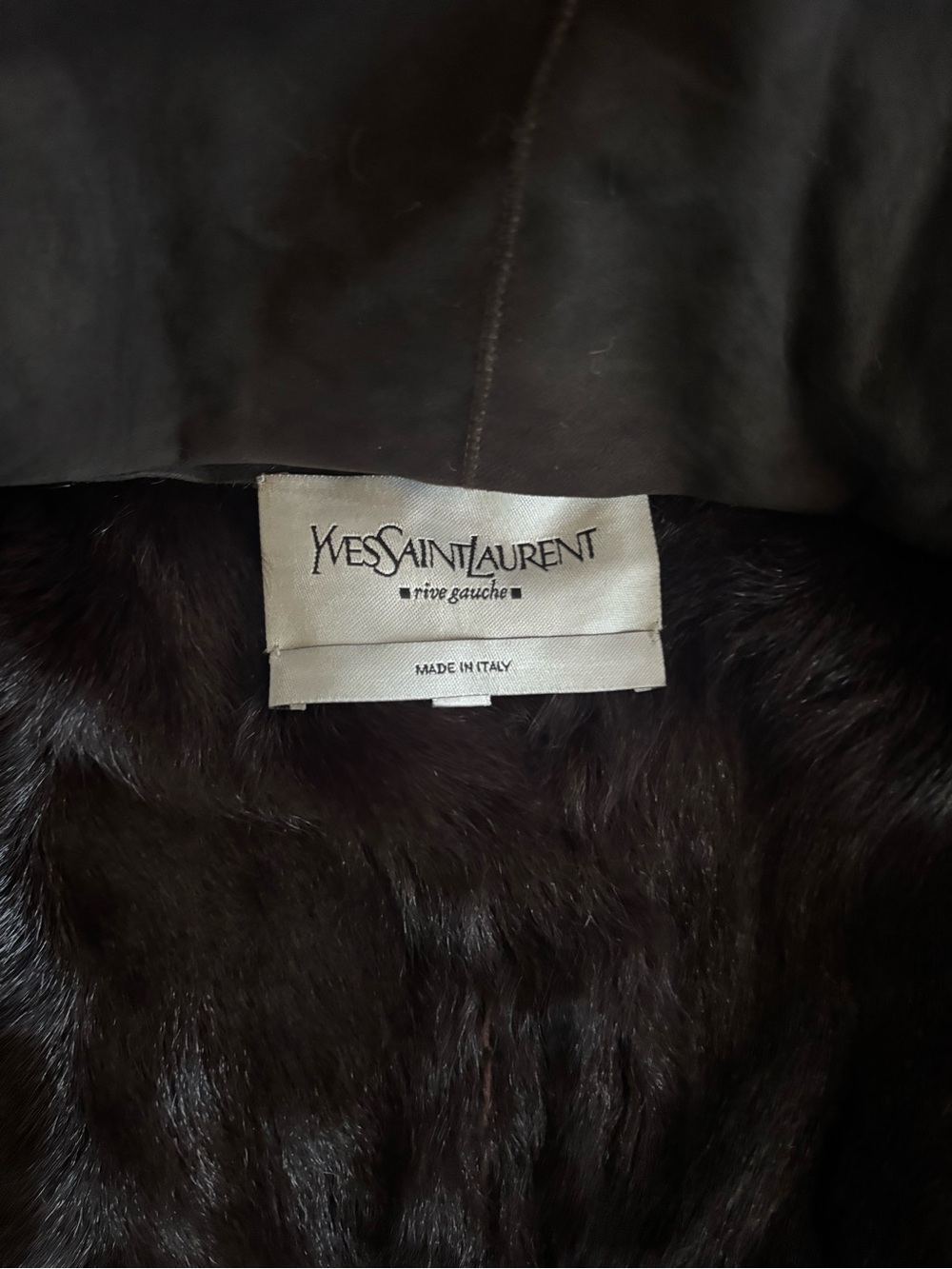 Vintage YSL Yves Saint Laurent Rive Gauche Suede Fur Jacket Tom Ford Era Sz 42 - Picture 13 of 16